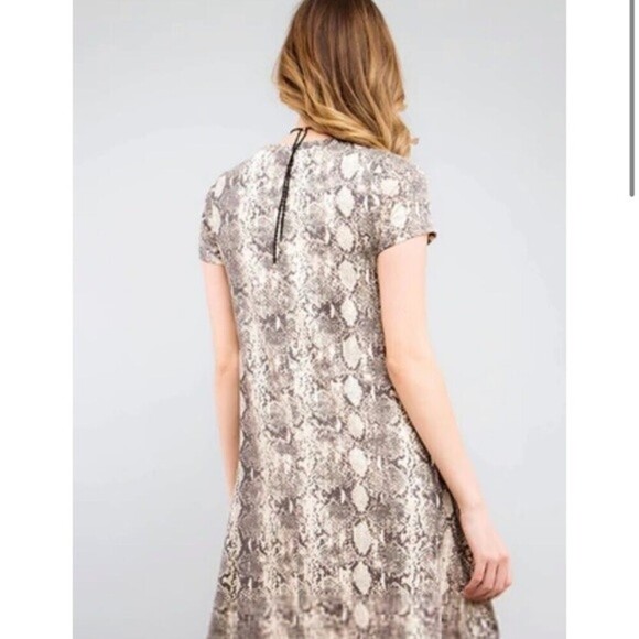 Capsule fit & flare dress size 10 snakeskin print - Picture 3 of 11